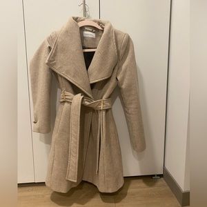 Gently Used Wool Calvin Klein Beige Trenchcoat- XS